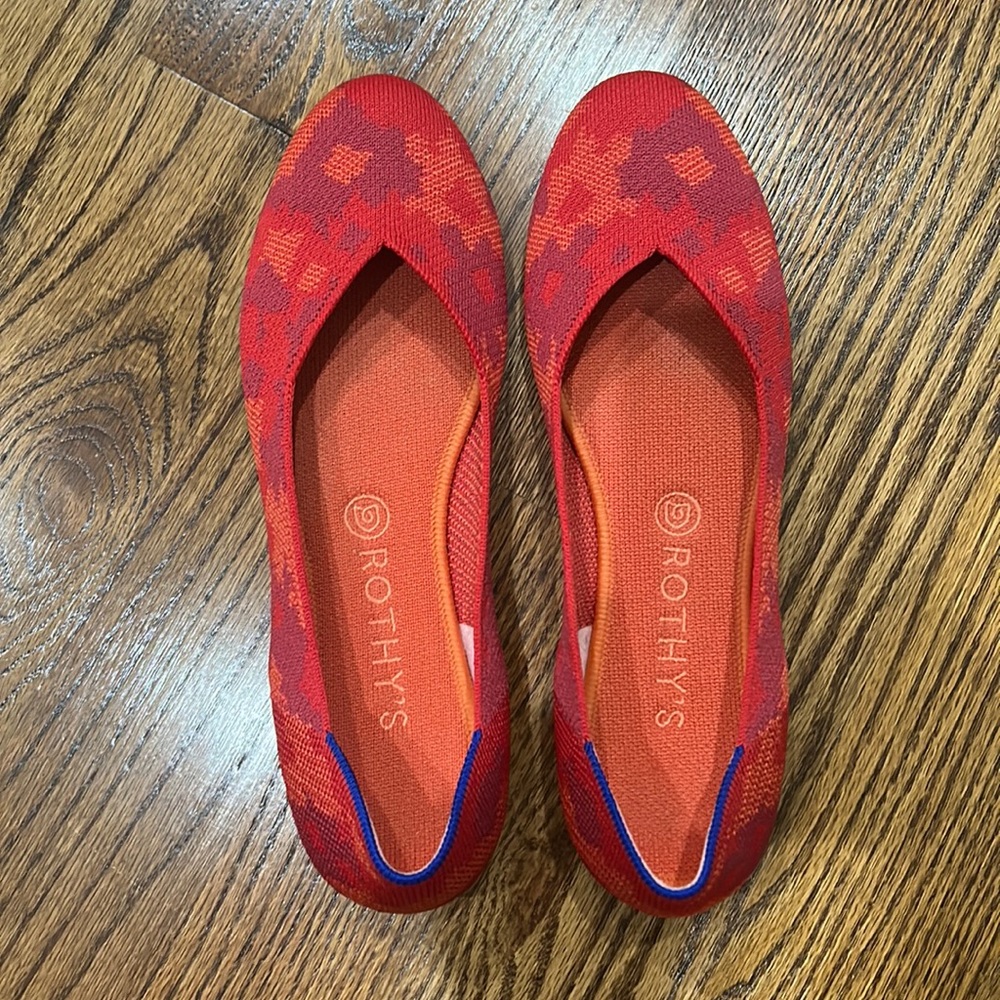 Rothy’s Red Camo Shoes